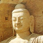 Buddhist religious symbols - Buddha statue with western face