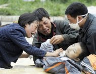 China Sichuan earthquake: Buildings Collapsed